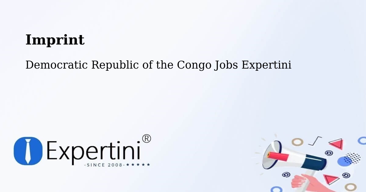 Imprint – Mbandaka - Democratic Republic of the Congo Jobs Expertini